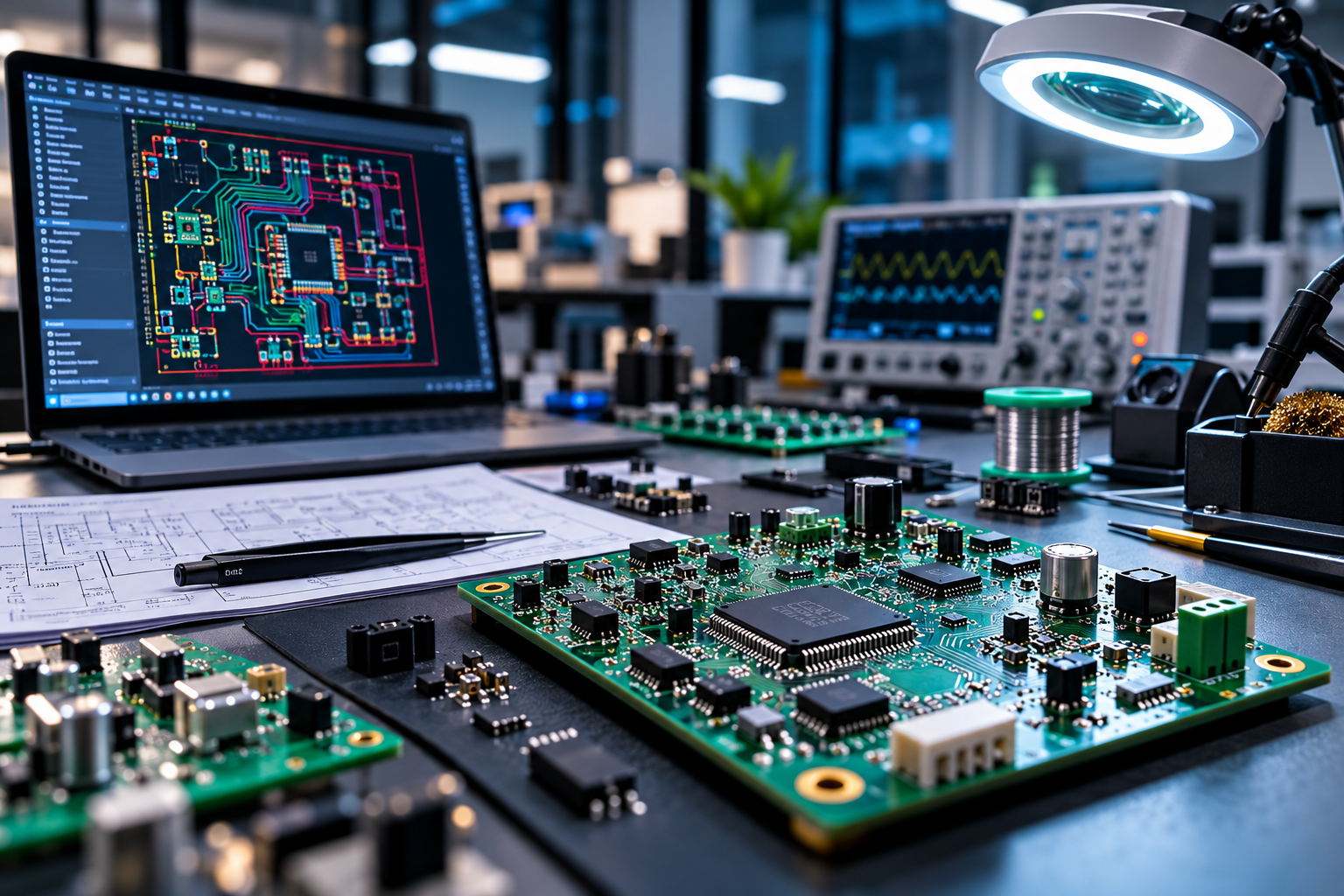 Electronics and product development workspace