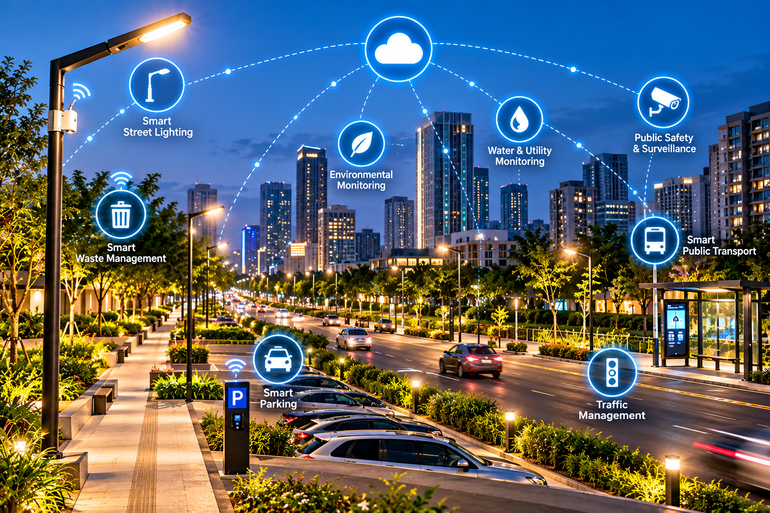 Connected urban infrastructure and smart city devices